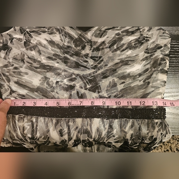 HAILEY by ADRIANNA PAPPELL FLORAL BEADED DROP WAIST MAXI DRESS, SZ 6 - Picture 14 of 15